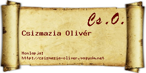 Csizmazia Olivér névjegykártya
